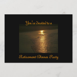 Invitations personnalisées pour le dîner de retrai