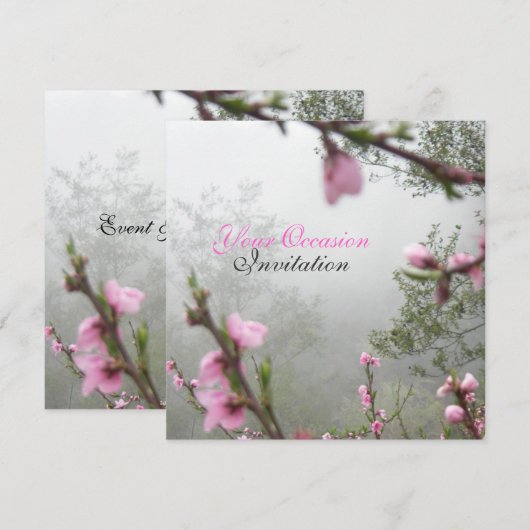 Invitations personnalisées pour toutes occasions d (Devant / Derrière)