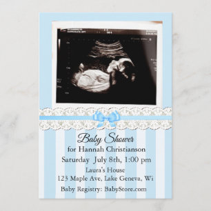 Invitations personnalisées Ultrasound Baby Shower