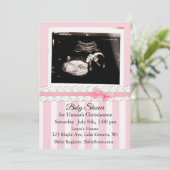 Invitations personnalisées Ultrasound Baby Shower (Debout devant)
