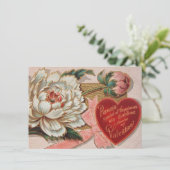 Invitations personnalisées Vintages Valentine (Debout devant)