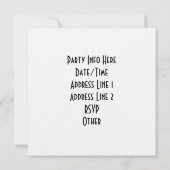 Invitations personnalisés - Concevez votre propre  (Dos)