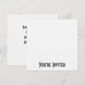 Invitations personnalisés - Concevez votre propre  (Devant / Derrière)