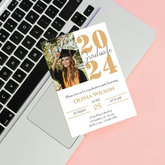Invitations personnalisés de la fête de graduation