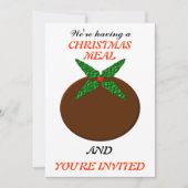 Invitations personnalisés du repas de Noël (Devant)