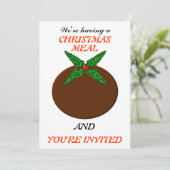 Invitations personnalisés du repas de Noël (Debout devant)