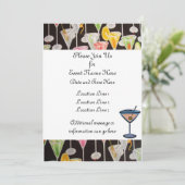 Invitations personnalisés Martini (Debout devant)