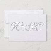 Invitations personnalisés simples (Dos)