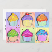 Invitations - petits gâteaux d'art de bruit (Devant / Derrière)