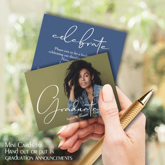 Invitations photo chic Script Graduate