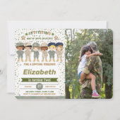 Invitations photo d'anniversaire de l'Armée modifi (Devant)