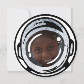 Invitations photo d'anniversaire de l'astronaute s (Devant)