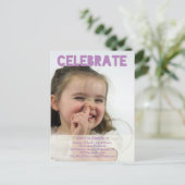 Invitations photo de la fête d'anniversaire (Debout devant)