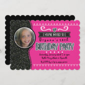 Invitations photo de la fête des filles de Parties (Devant / Derrière)