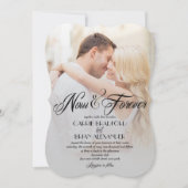 Invitations photo de mariage maintenant et pour to (Devant)