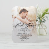 Invitations photo de mariage maintenant et pour to (Debout devant)