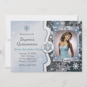 Invitations photo de Mis Quince 15 Winter Wonderla (Devant)