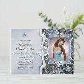 Invitations photo de Mis Quince 15 Winter Wonderla (Debout devant)