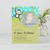 Invitations photo de singe (Debout devant)