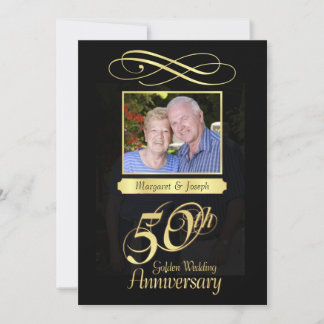 Invitations photo du 50e anniversaire du Parti