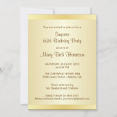 Invitations photo du 65e anniversaire du Parti sur (Dos)