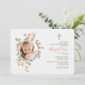 Invitations photo du croissant rose (Debout devant)