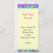 Invitations photo du parti Anniversaire de enfant (Dos)