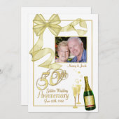 Invitations photo du parti du 50e anniversaire - N (Devant / Derrière)