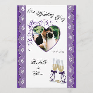 Invitations photo Mariage de verre de Champagne vi