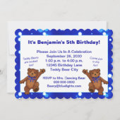 Invitations photo personnalisées de la 5e fête des (Dos)