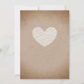 Invitations photo personnalisées de mariage (Dos)