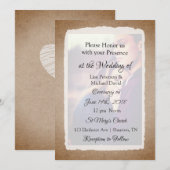 Invitations photo personnalisées de mariage (Devant / Derrière)