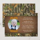 Invitations photo pour enfants d'anniversaire de C (Devant / Derrière)