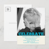 Invitations photo pour l'anniversaire du garçon (Devant / Derrière)