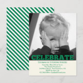 Invitations photo pour l'anniversaire du garçon (Devant / Derrière)