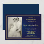Invitations photo pour l'anniversaire du mariage - (Devant / Derrière)