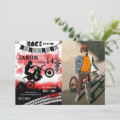 Invitations photo pour l'anniversaire du vélo (Debout devant)