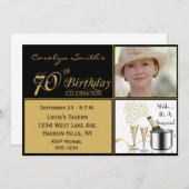 Invitations photo pour le 70e anniversaire de Surp (Devant / Derrière)