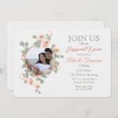 Invitations photo Rose Crescent (Devant / Derrière)