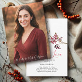 Invitations photo thème Fête des mariées d'automne