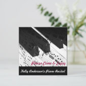 Invitations Piano-Connexes d'événement (Debout devant)