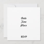 Invitations Piano-Connexes d'événement (Dos)