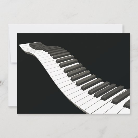 Invitations Piano Keys (Devant)