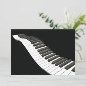 Invitations Piano Keys (Debout devant)