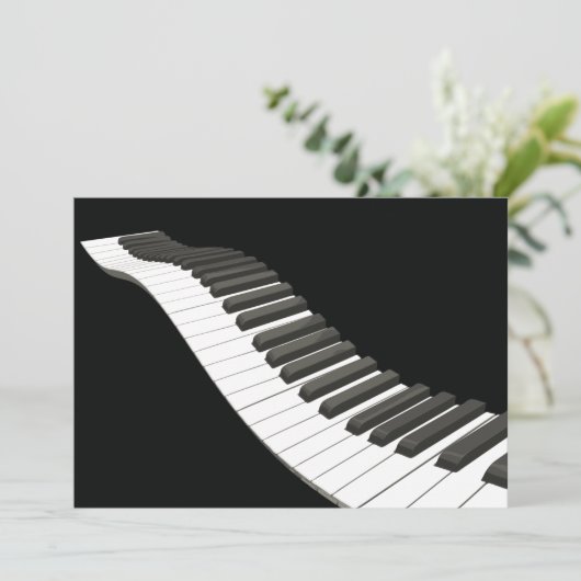 Invitations Piano Keys (Debout devant)