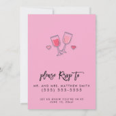 Invitations Pink Cute Bachelorette Party (Dos)