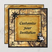 Invitations pirates (Devant / Derrière)