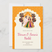 Invitations Pithi Invitations Haldi, invitation Ma (Devant)
