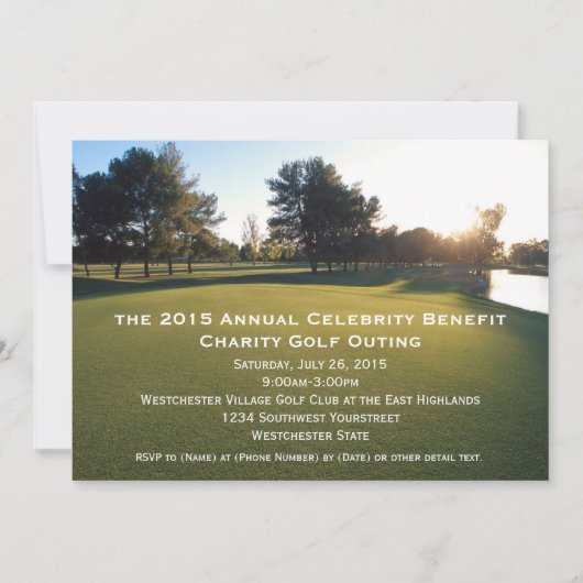 Invitations pittoresque Golf (Devant)