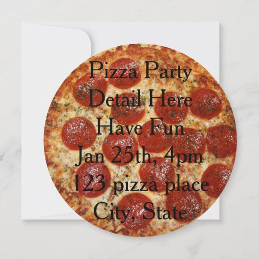 Invitations Pizza Party (Dos)